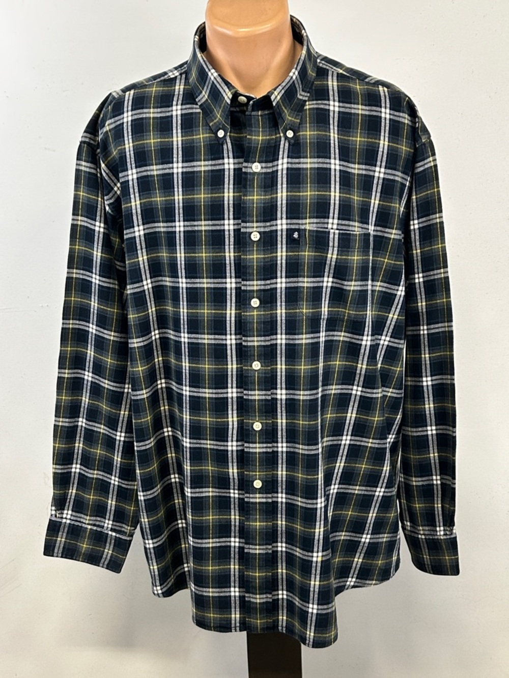 Brooks Brothers Long Sleeve Button Down Collar Flannel Shirt.  XXL